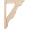 Ekena Millwork 6-in W x 28-in D x 40-in H Funston Slat Rough Cedar Woodgrain TimberThane Outlooker, Primed Tan OUTUR060X28X40FST24RCPR - alternate 3